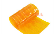 double ribbed anti-insect orange PVC soft curtains