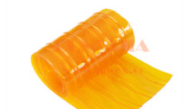 double ribbed anti-insect orange PVC soft curtains