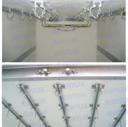 refrigerated truck body meat hanging systems
